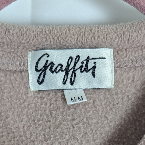 Vintage Graffiti dusted pink embroidered sweater - Picture 7 of 12
